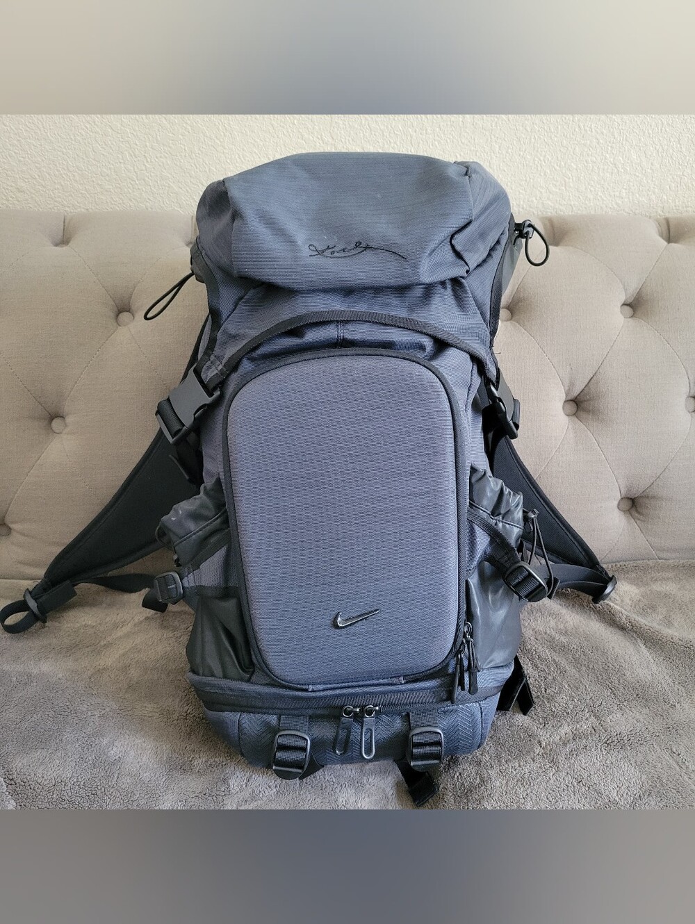 2008 vintage Nike Kobe Bryant "Black Mamba" Signature Backpack Hiking Utility